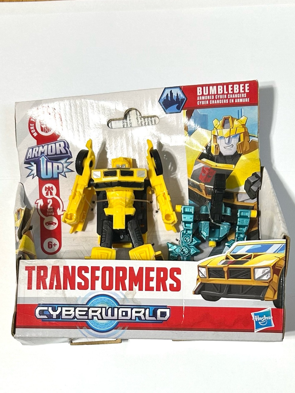 Transformers Cyberworld Bumblebee Armored Cyber Changers 4” Action Figure